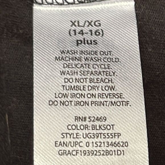 Celebrate Halloween Glitter Skull & Crossbones Baseball Shirt-XL-14/16 Plus Girl - Picture 14 of 15